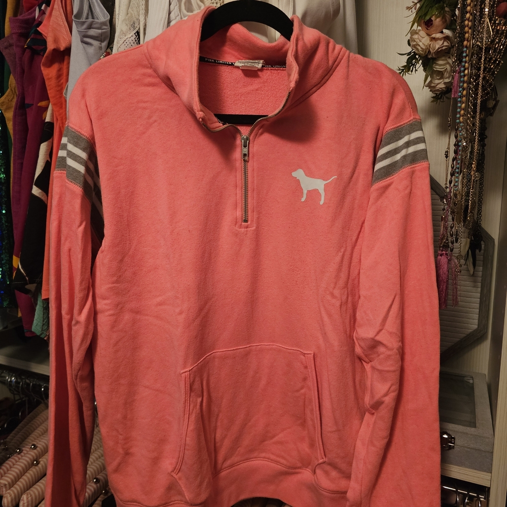 Victoria's Secret Pink Quarter-Zip Sweatshirt